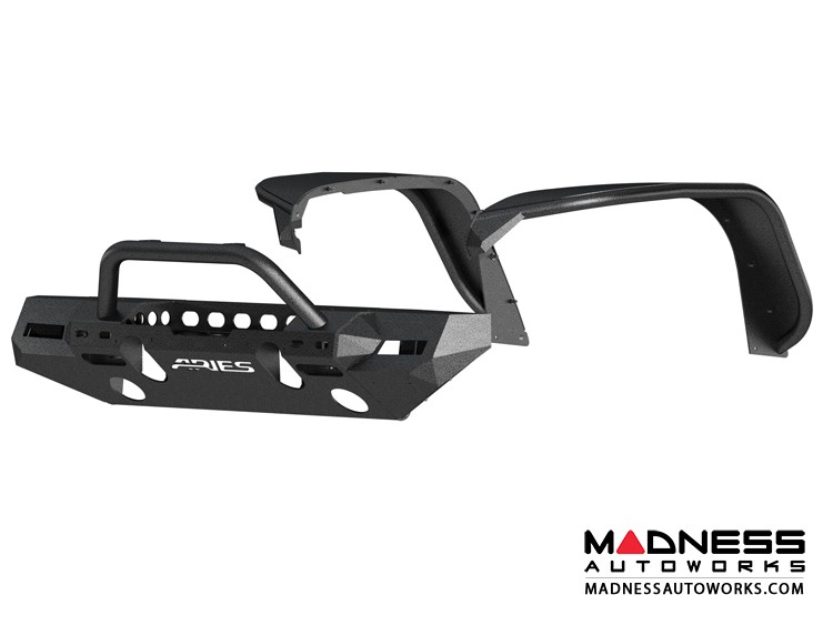 Jeep Wrangler JL Trailchaser Front Bumper w/ Aluminum Fender Flares